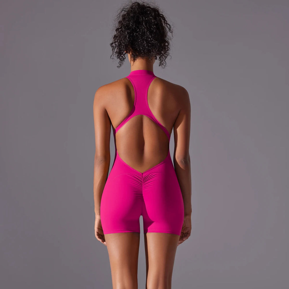 Gym Push Up Workout Clothes Fitness Breathable Quick Drying Sports Bodysuit Yoga Suit Mssza