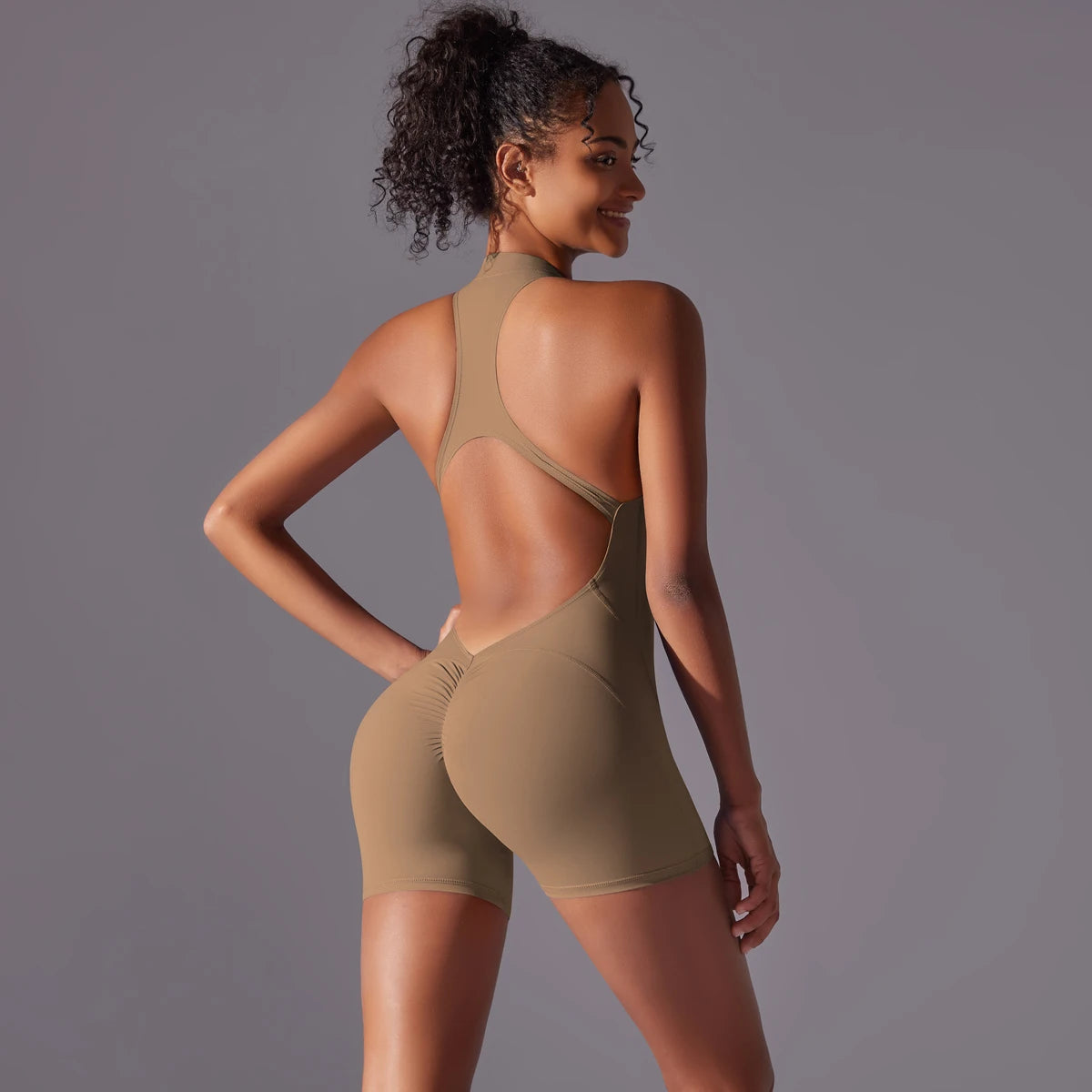 Gym Push Up Workout Clothes Fitness Breathable Quick Drying Sports Bodysuit Yoga Suit Mssza