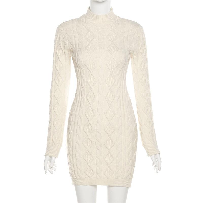 Knitted Sweater Dresses Fall Winter Clothes Mssaz Desses