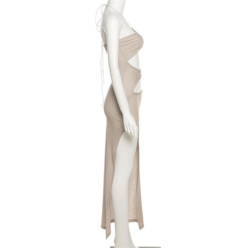 Beach Vacation Style Knitted Maxi Dresses Mssaz Desses