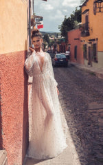 V-Neck Mesh Backless Elegant Prom Party Dress Mssaz Desses