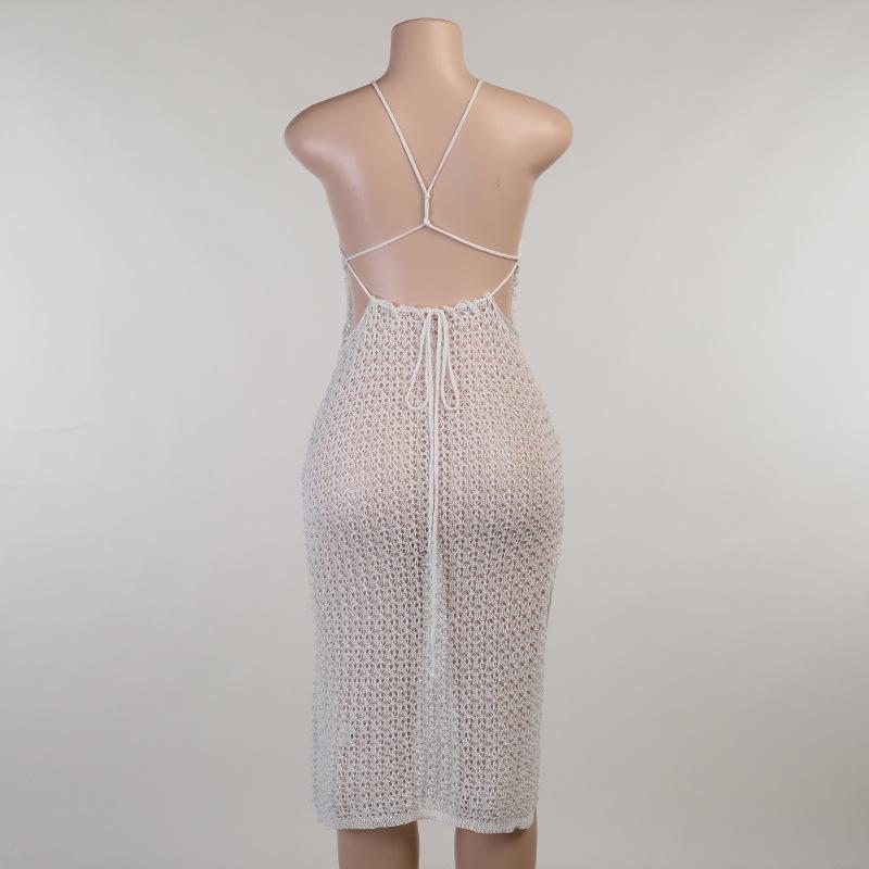 Crochet Knitted Beach Vacation Dresses for Women Mssaz Desses