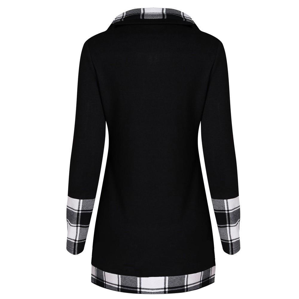 Plaid Colorblock Button Asymmetric Layered Dress Mssaz Desses
