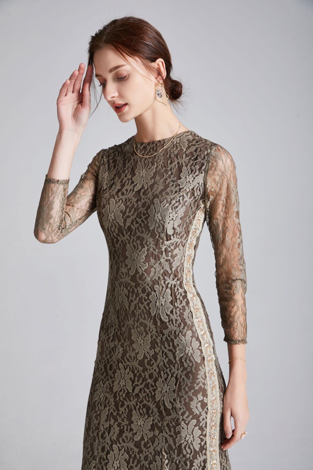 Lace Long Party Prom Dresses Mssaz Desses