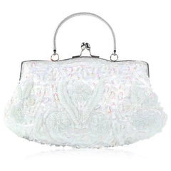 Solid Retro Embroidered Beads Mini Party Clutch Mssza