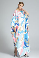 Knitted Printed Elegant Long Robes Mssaz Desses