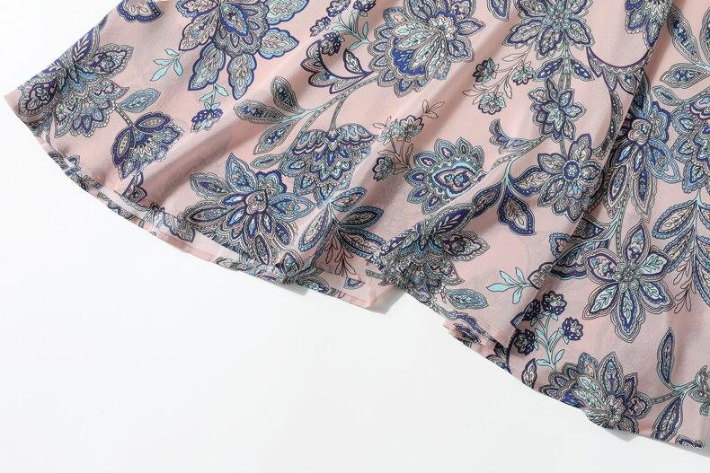 V Neck Short Sleeves Printed Ruched  Dress Mssaz Desses