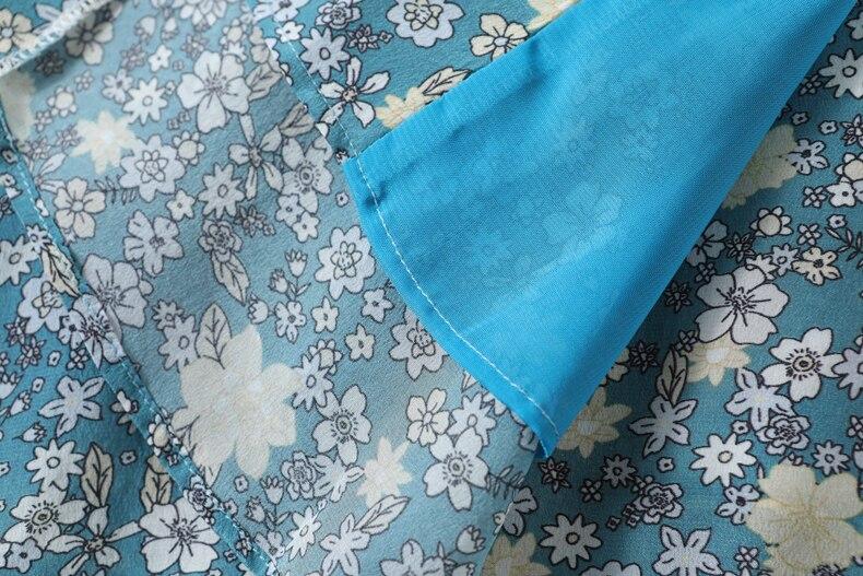 V Neck Short Sleeves Printed Buttons Lace Up Dress Mssaz Desses