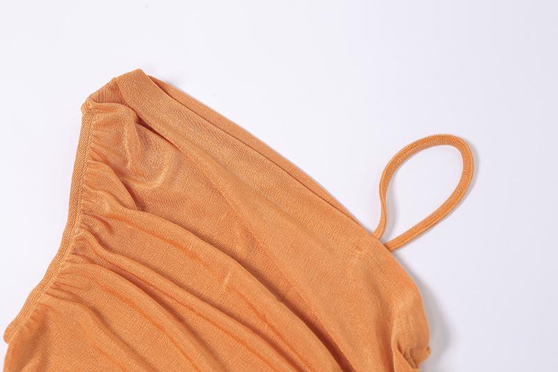 Solid Hollow Out One Shoulder Bodyocn Dress Mssaz Desses