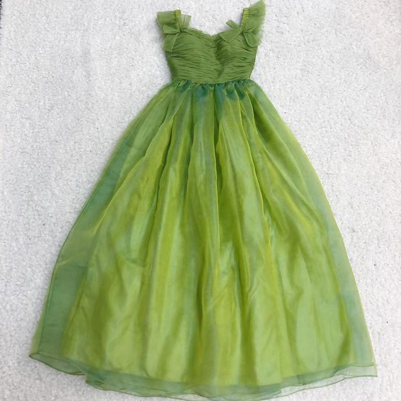Bow Detaiing Ruched Bodice Elegant Long Party Prom Dress Mssaz Desses