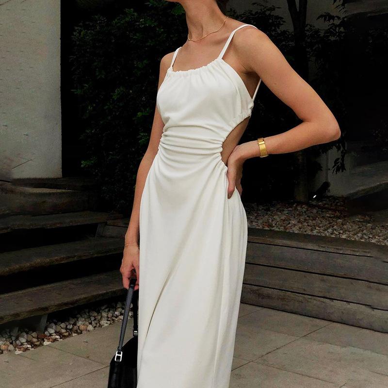 Open Back Spaghetti Strap Long Dress Mssaz Desses