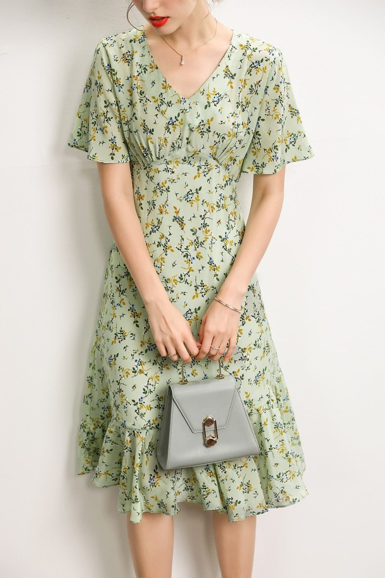100% Natural Silk Dresses Mssaz Desses