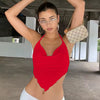 Halter Backless Sleeveless Camisole Lacing Cropped Streetwear Tops Mssza