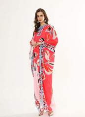 Floral Printed Loose Design Elegant Maxi Dresses Mssaz Desses