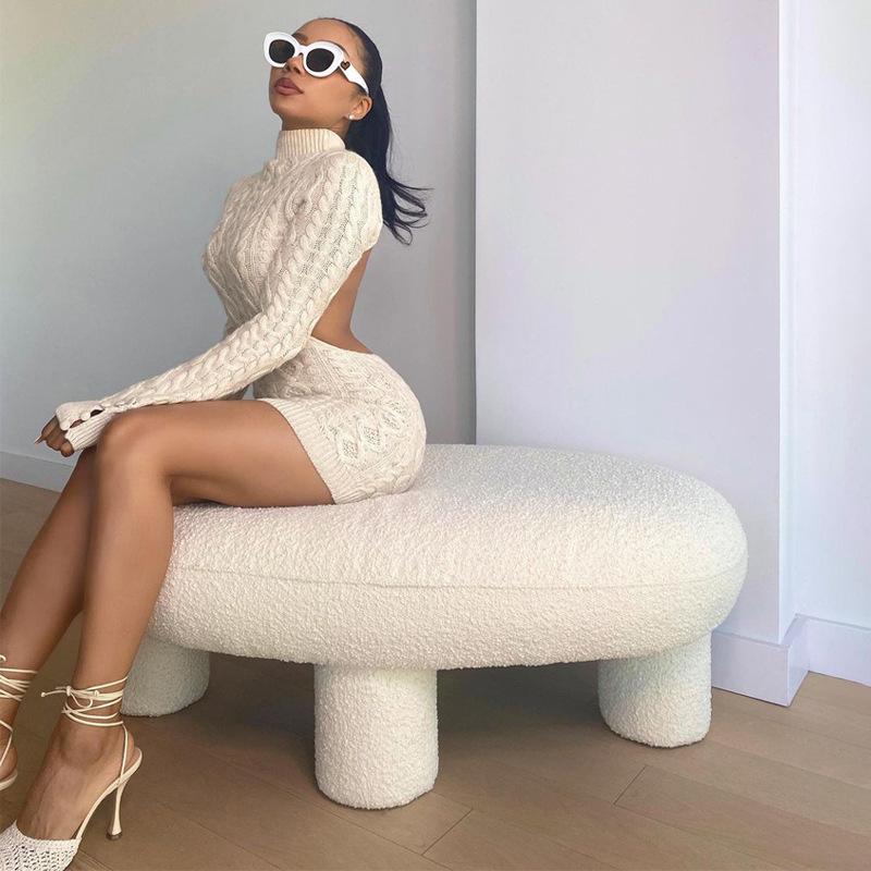 Knitted Sweater Dresses Fall Winter Clothes Mssaz Desses