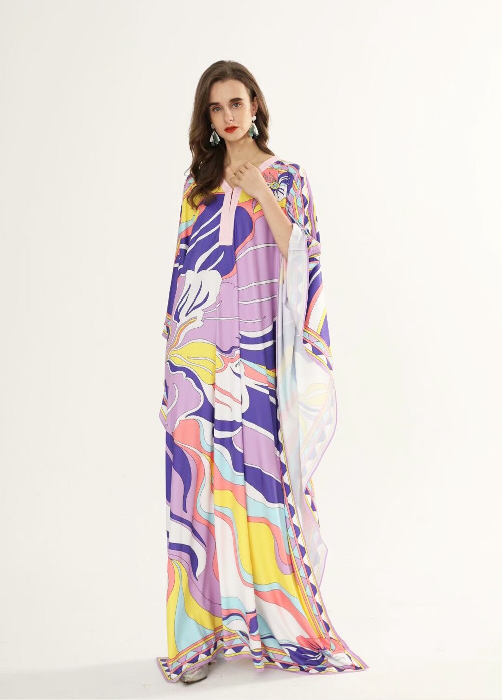 Loose Deisgn Plus Sizes Holiday Knitted Long Maxi Dresses Mssaz Desses