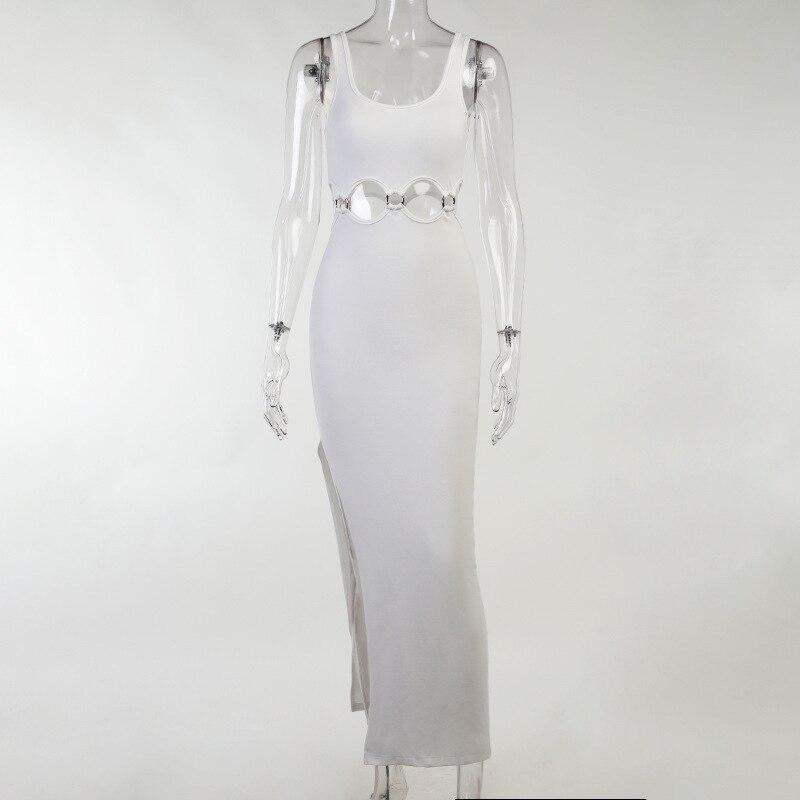 Hollow Sleeveless Maxi Dress Mssaz Desses