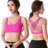Fitness Sports Bra Push Up Cross Back Shockproof Running Gym Training Workout Yoga Underwear Crop Tops Mssza