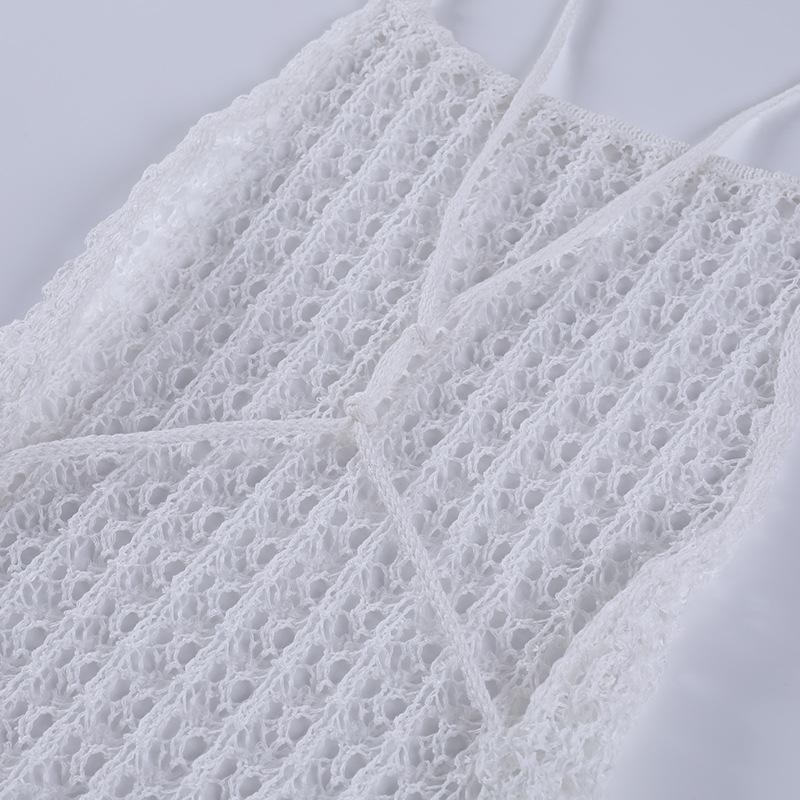 Crochet Knitted Beach Vacation Dresses for Women Mssaz Desses