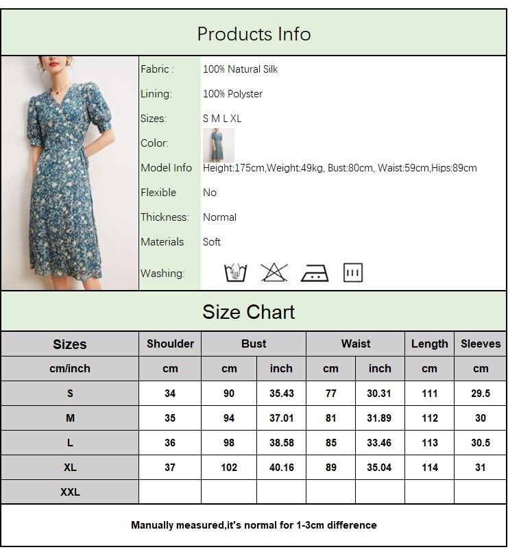 V Neck Short Sleeves Printed Buttons Lace Up Dress Mssaz Desses