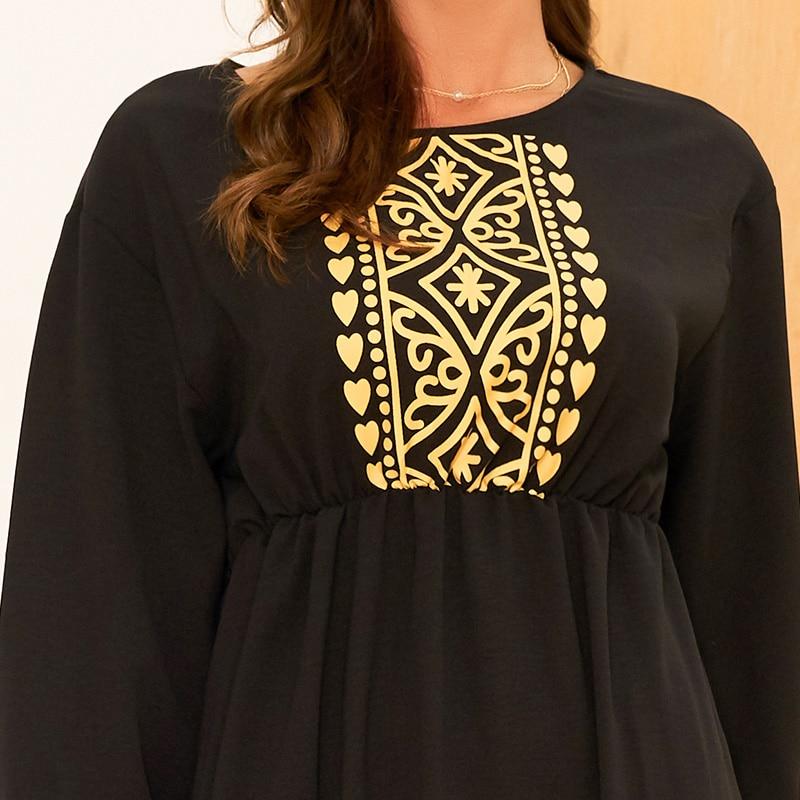 High Waist Long Wild Sweet Long Sleeve Girl Dress Mssaz Desses