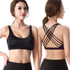Fitness Sports Bra Push Up Cross Back Shockproof Running Gym Training Workout Yoga Underwear Crop Tops Mssza