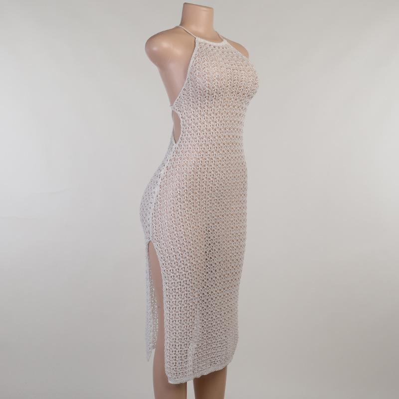 Crochet Knitted Beach Vacation Dresses for Women Mssaz Desses