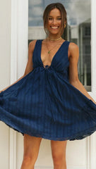Plunging Neck Cotton Tunic Beach Cover-Up Mssaz Desses
