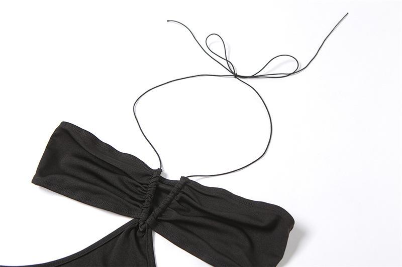 Cut Out Halter Backless Maxi Dresses Mssaz Desses