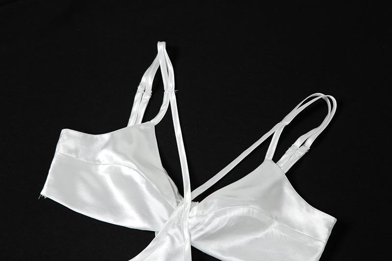 White Satin Maxi Dresses Mssaz Desses