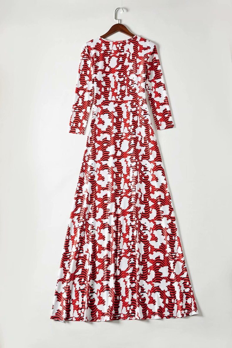 Printed High Street Casual Long Dresses Mssaz Desses