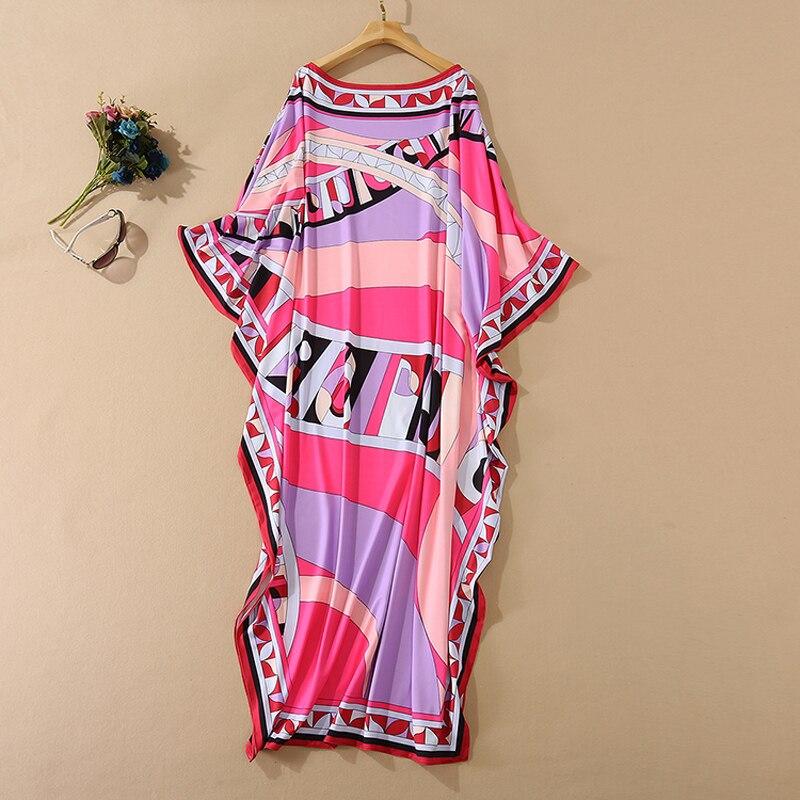 Multicolor Printed Elegant High Street Maxi Dresses Mssaz Desses