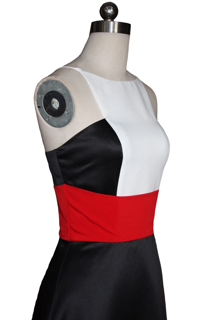 Runway Designer Dresses  Spaghetti Stripes Patchwork Color Block Hi-Low Party Prom Long Dresses Mssaz Desses