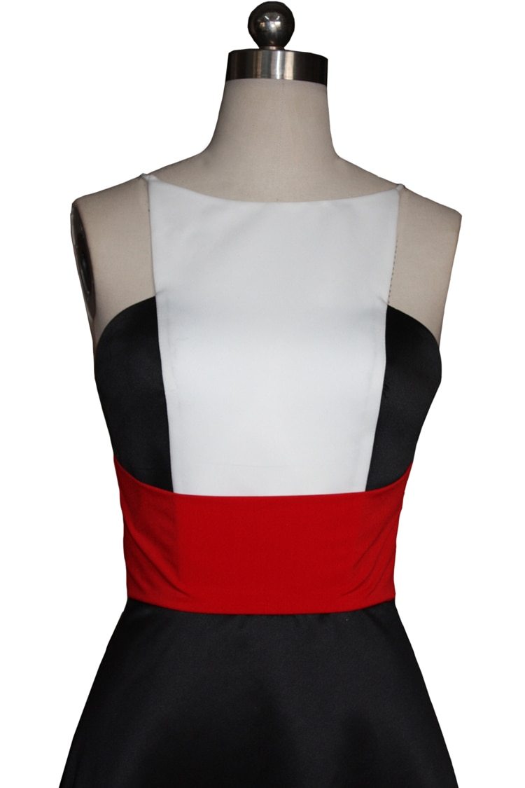 Runway Designer Dresses  Spaghetti Stripes Patchwork Color Block Hi-Low Party Prom Long Dresses Mssaz Desses