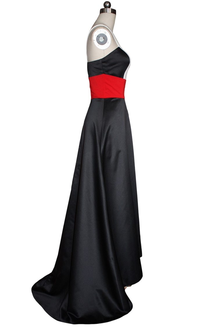 Runway Designer Dresses  Spaghetti Stripes Patchwork Color Block Hi-Low Party Prom Long Dresses Mssaz Desses
