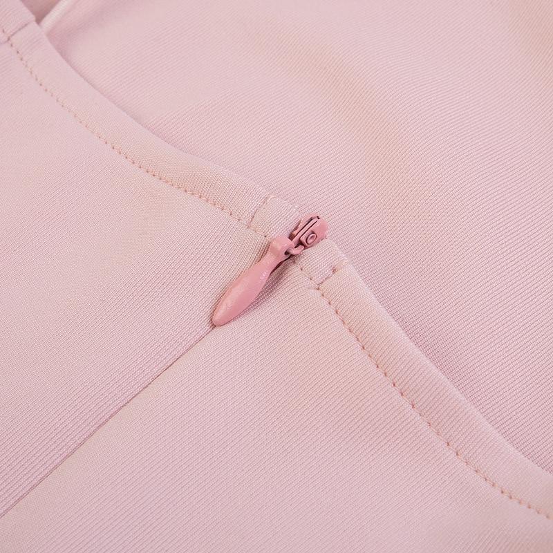 Clubwear Pink Fuzzy Feathers Strap Mini Dresses Mssaz Desses