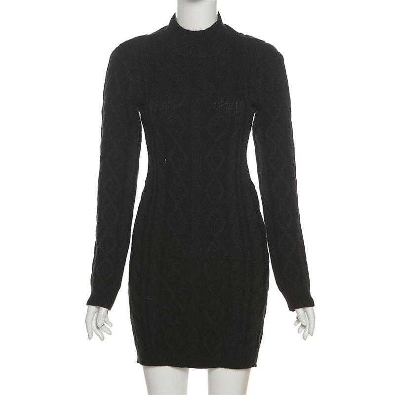 Knitted Sweater Dresses Fall Winter Clothes Mssaz Desses