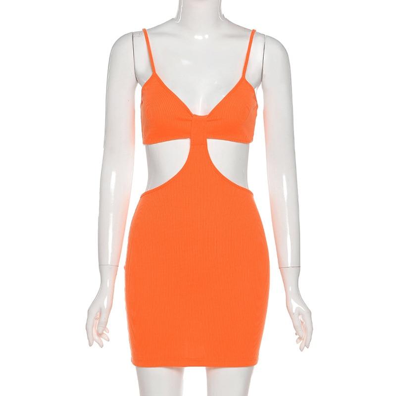 Cut Out Bodycon  Mini Dress Mssaz Desses