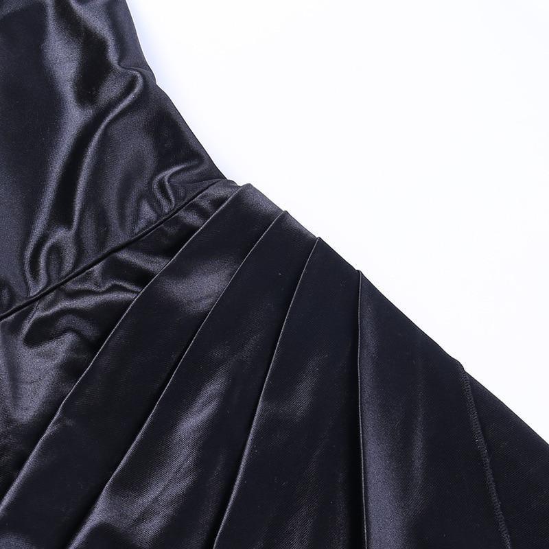 Articat Satin Split Ruched Dress Mssaz Desses