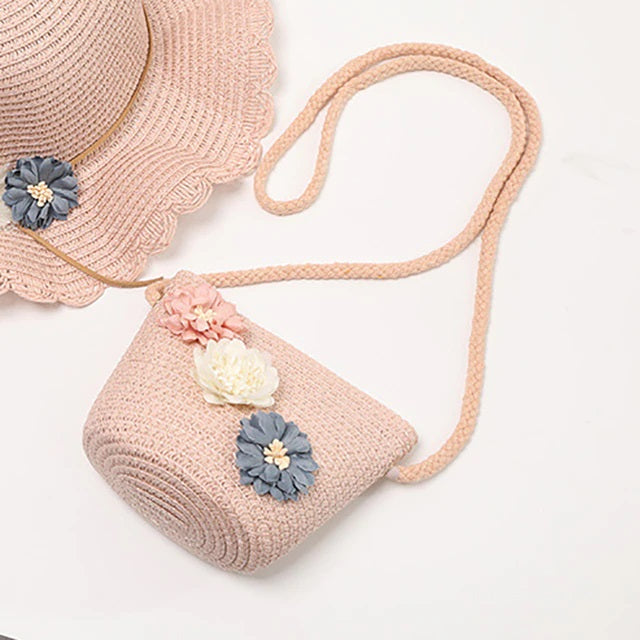 Handmade Floral Rattan Mini Shoulder Bag Mssza
