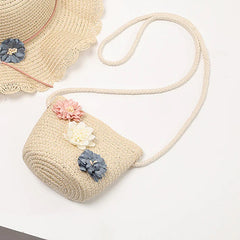 Handmade Floral Rattan Mini Shoulder Bag Mssza
