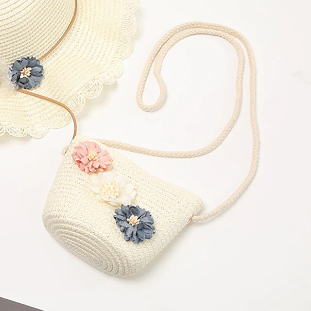 Handmade Floral Rattan Mini Shoulder Bag Mssza