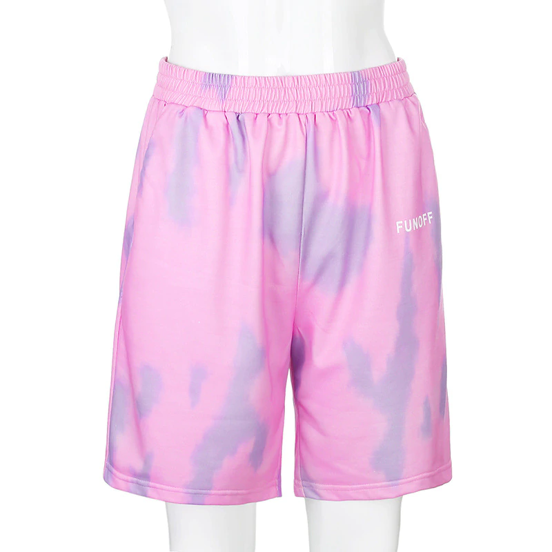 Harajuku Elastic High Waist Short Pants Mssza