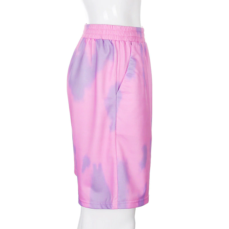 Harajuku Elastic High Waist Short Pants Mssza