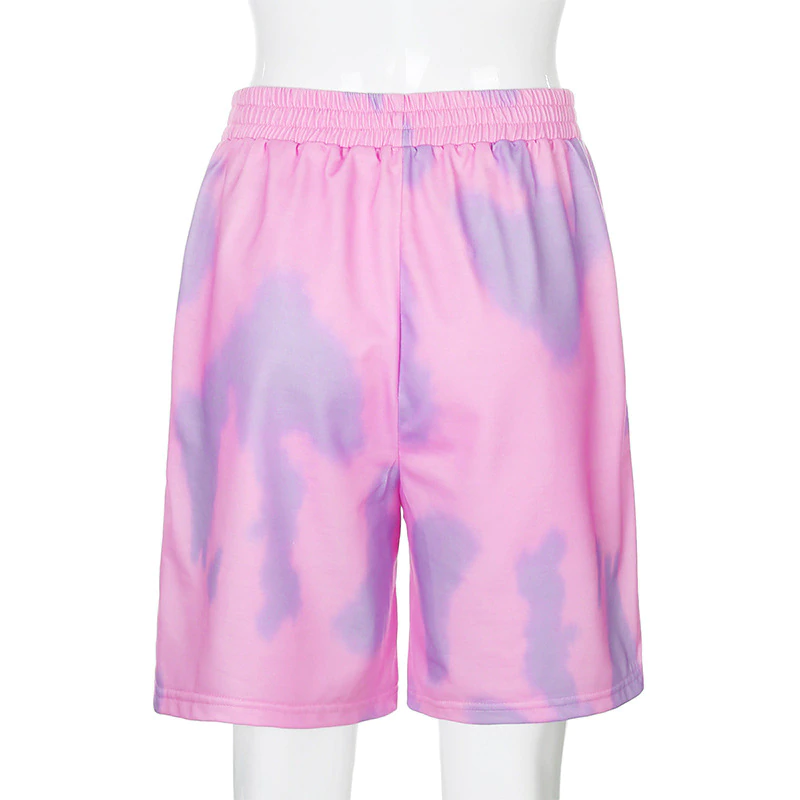 Harajuku Elastic High Waist Short Pants Mssza