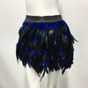Harajuku Style Fluffy Feather Burning Rave Elastic Waist Skirts Mssza