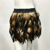 Harajuku Style Fluffy Feather Burning Rave Elastic Waist Skirts Mssza
