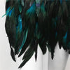 Harajuku Style Fluffy Feather Burning Rave Elastic Waist Skirts Mssza