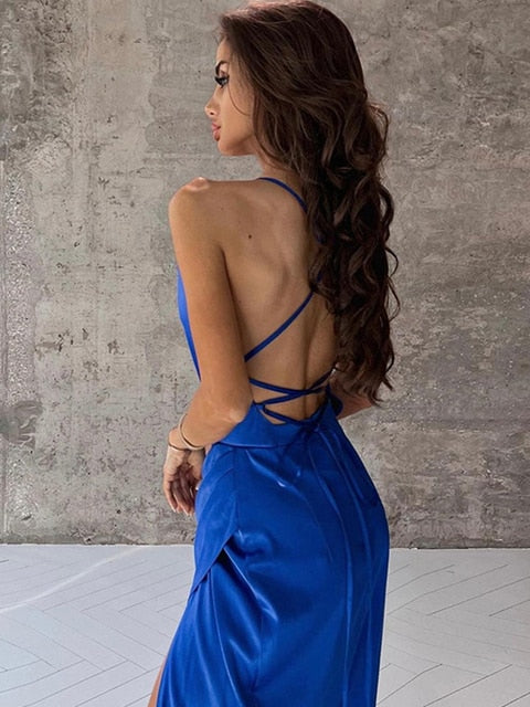 Sleeveless Party Club Evening Backless Bodycon Dress Mssaz Desses