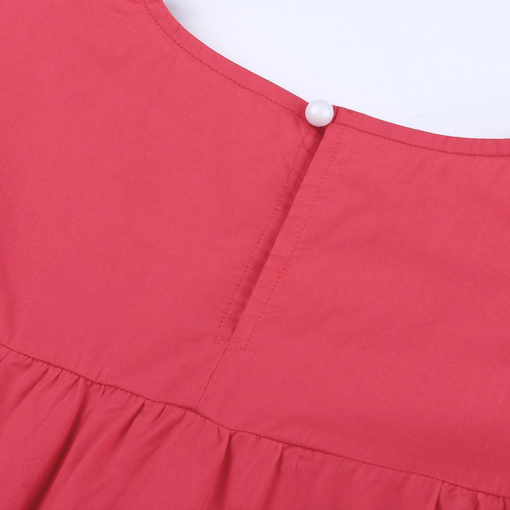 Casual Ruffle O Neck Short Sleeve Dress Mssaz Desses
